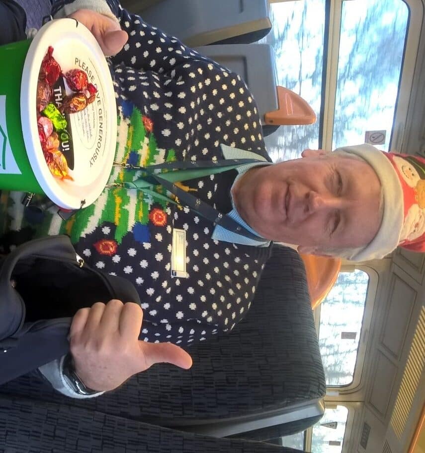 Treats on train are just the ticket for Hospice in the Weald